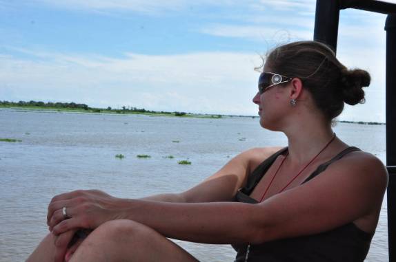 Curtindo a viagem de ferry sobre o Rio Magdalena, em Mompós - Colômbia